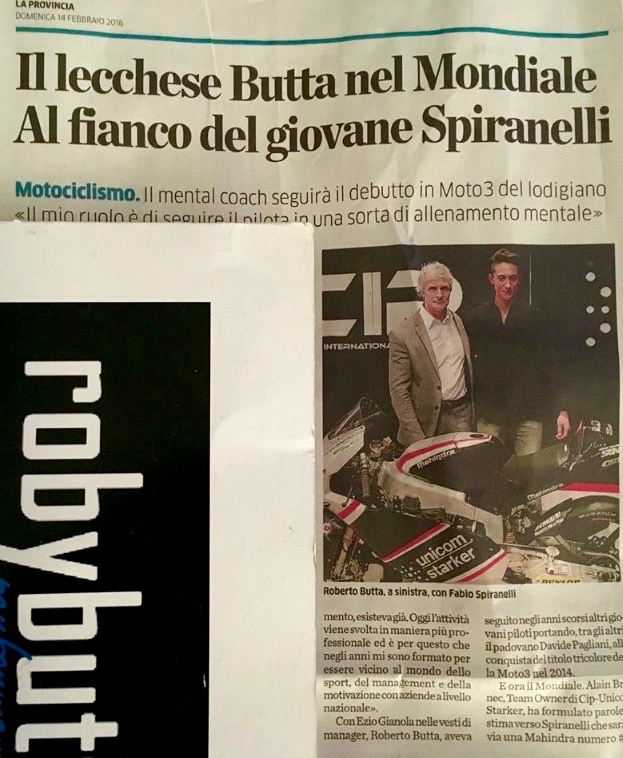 ROBERTO BUTTA nella moto GP come Mental Coach