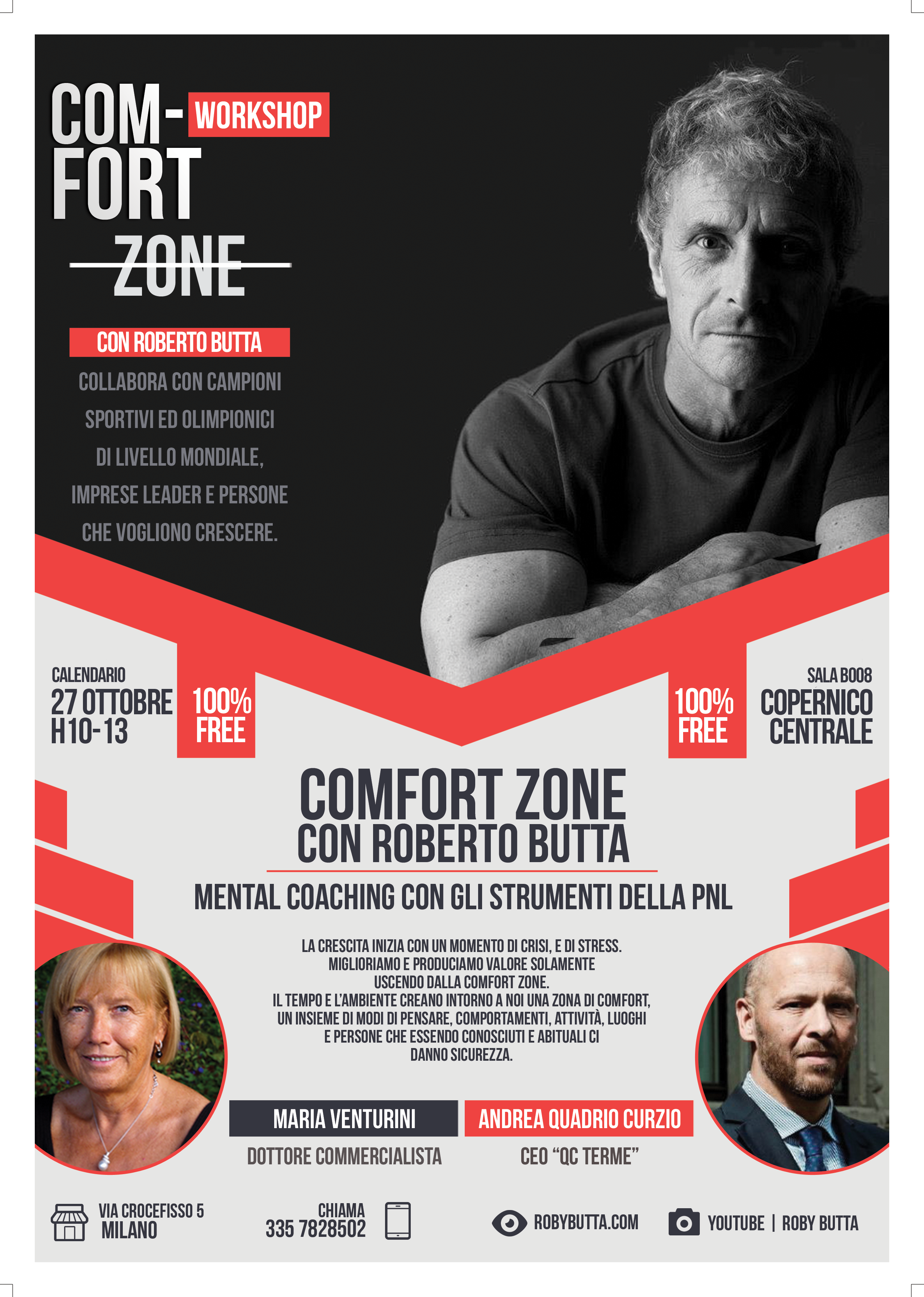 comfort zone workshop Roberto Butta